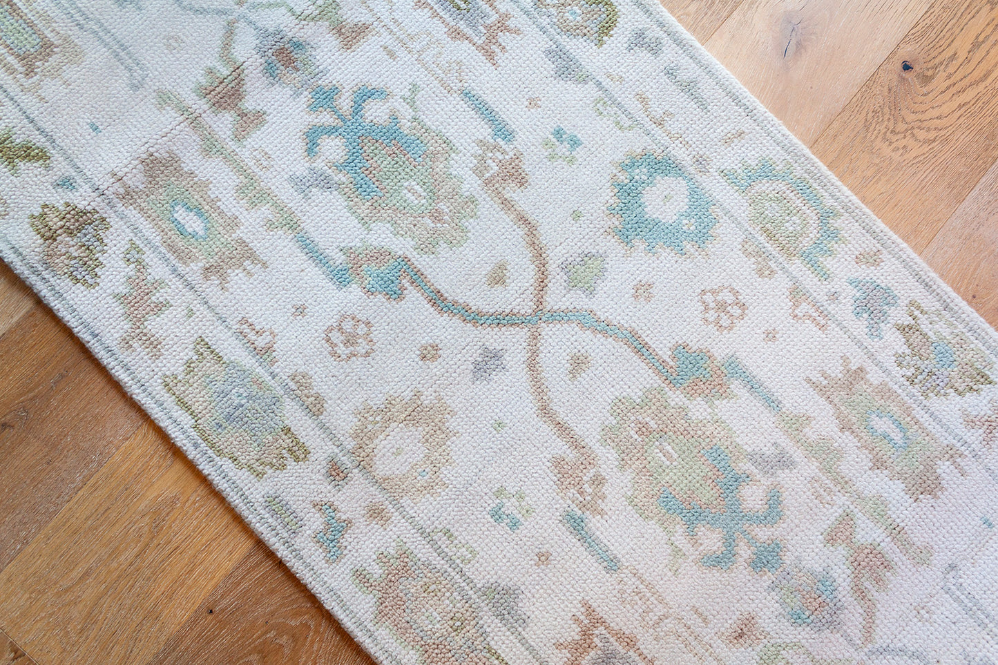 White & Multicolor Runner