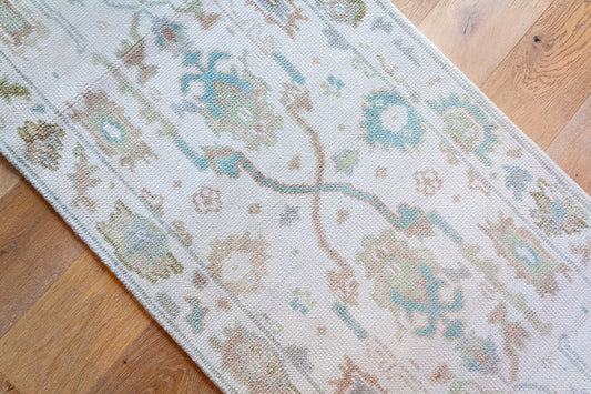 White & Multicolor Runner