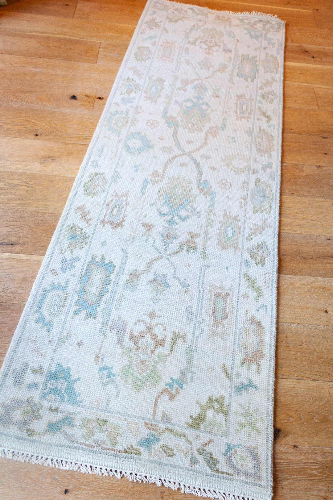 White & Multicolor Runner